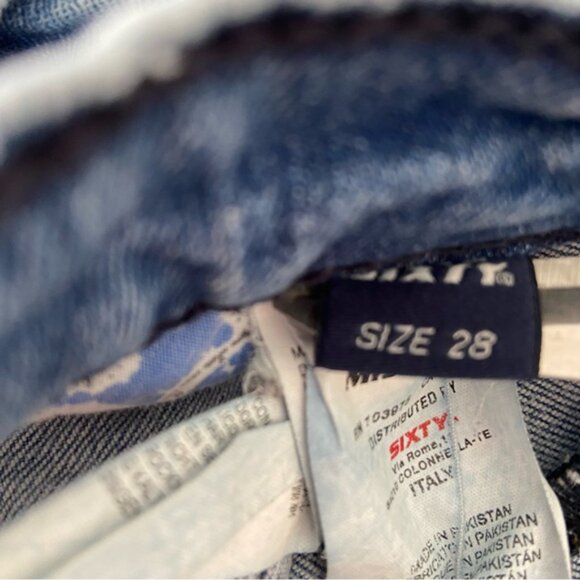 Miss Sixty jeans Style Shock ripped destroyed denim low rise slim straight 28 - Picture 9 of 12